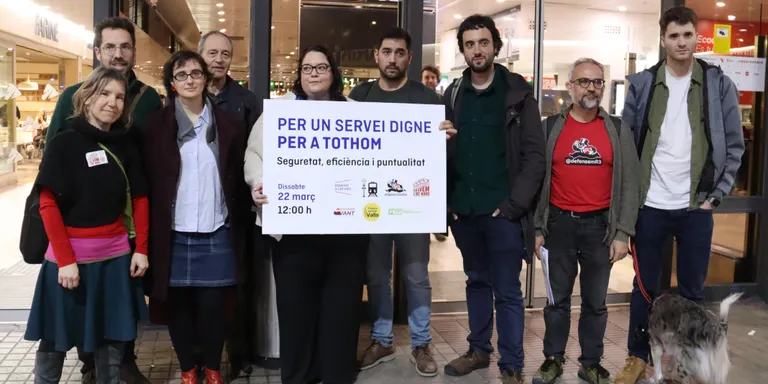 Les plataformes d'usuaris de trens es mobilitzaran el 22 de març