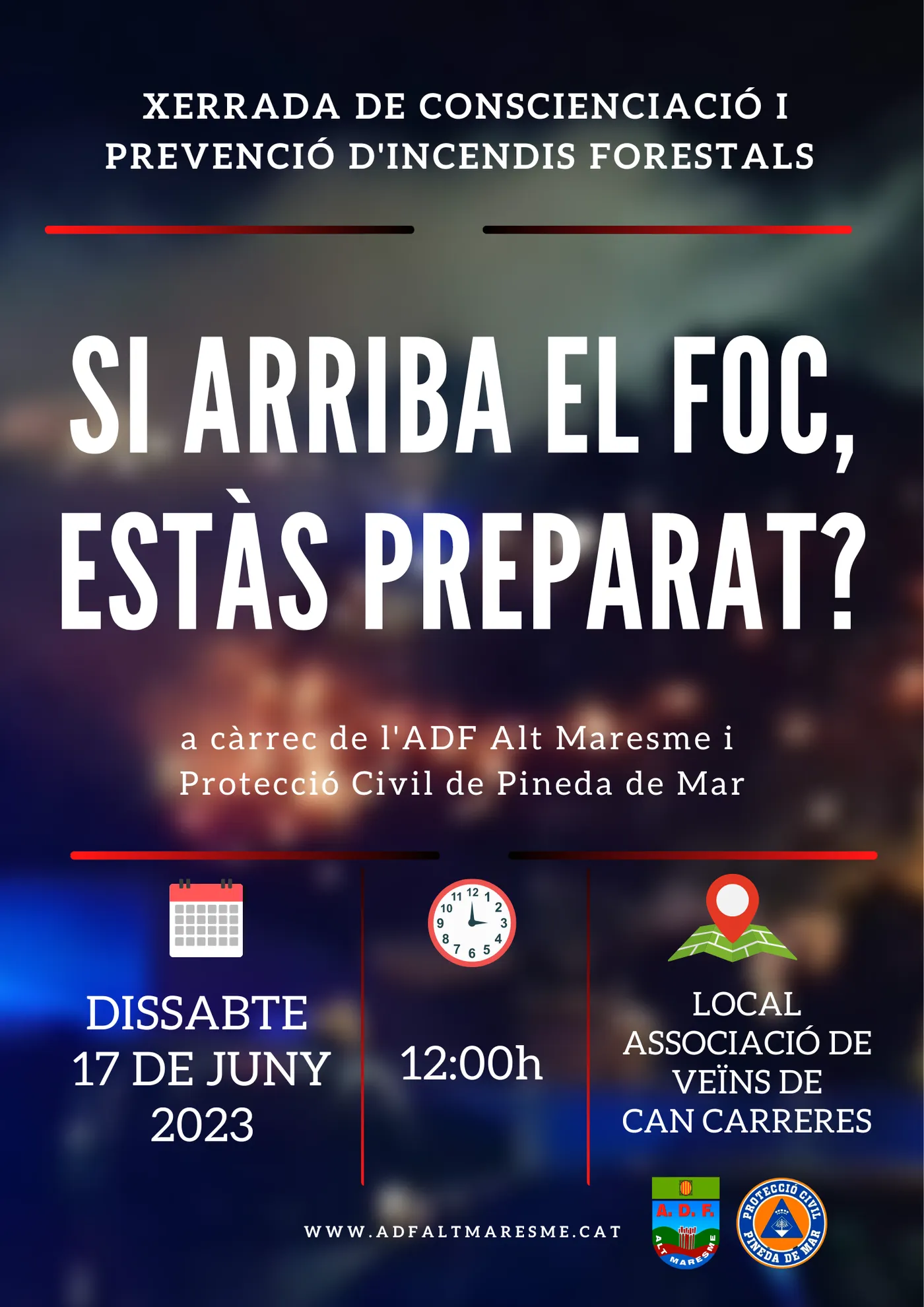 Xerrada de conscienciació i prevenció d'incendis forestals a Can Carreras