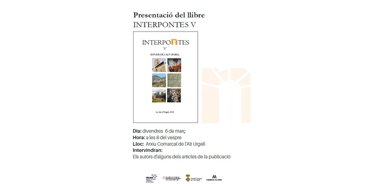 Presentació a l'Arxiu Comarcal de l'Alt Urgell del cinquè volum de la revista 'Interpontes'