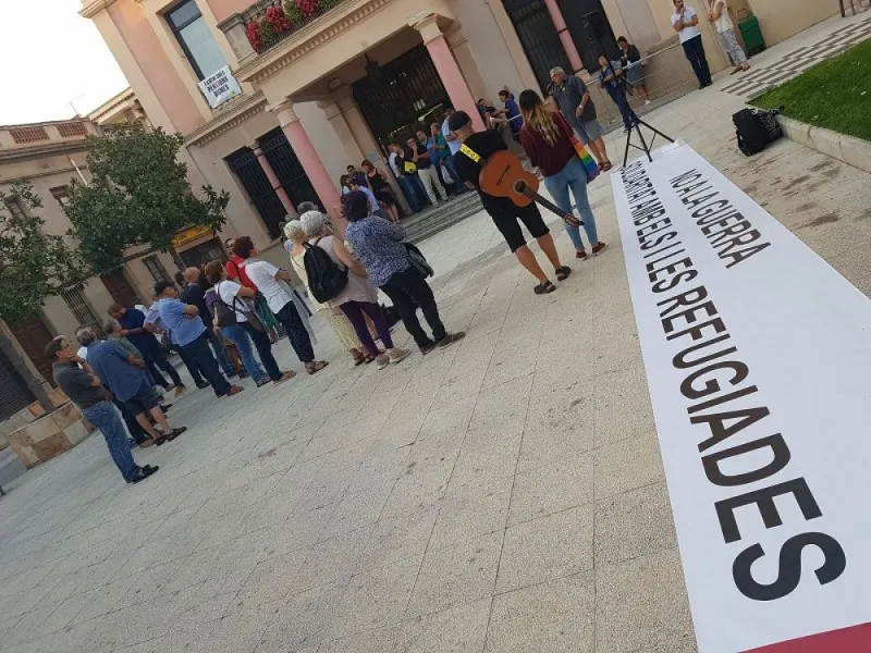 Imatge d'arxiu d'una de les concentracions de Rubí Solidari