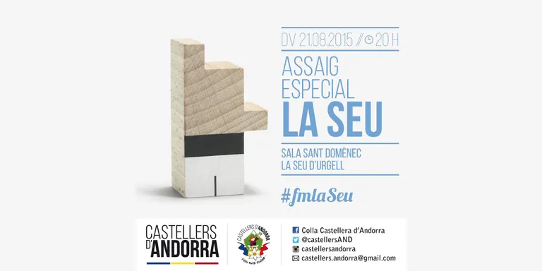 Els Castellers d'Andorra organitzen un assaig especial a la Seu
