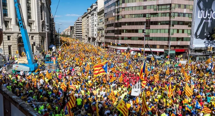 Arenys de Mar ja ha omplert 7 autorcar per l'11 de Setembre (foto: El Periódico)