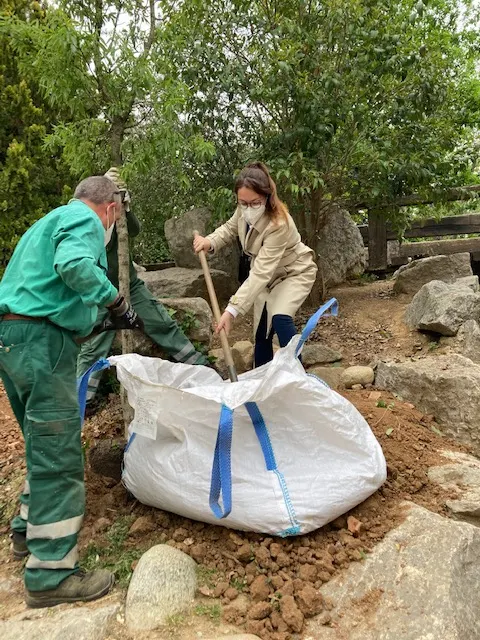 Caldes planta un arbre al parc de l’Ametller per reivindicar les accions contra el canvi climàtic