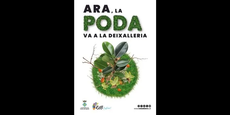 La recollida de la poda a Roda de Berà es centralitza a la deixalleria, des d'aquest mes de gener