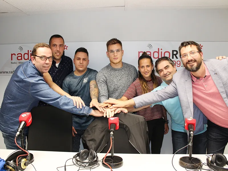 Bona part dels components de la candidatura van estar a Ràdio Rubí