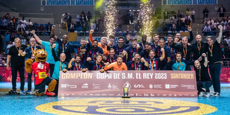 El Barça es proclama campió de Copa del Rei d'handbol, la 10ª consecutiva