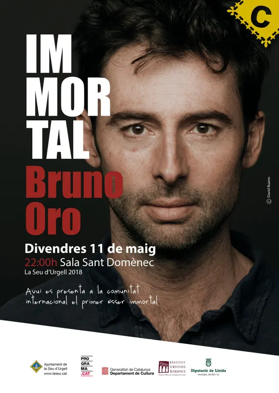 Bruno Oro porta a la Seu d’Urgell la comèdia futurista ‘Immortal’