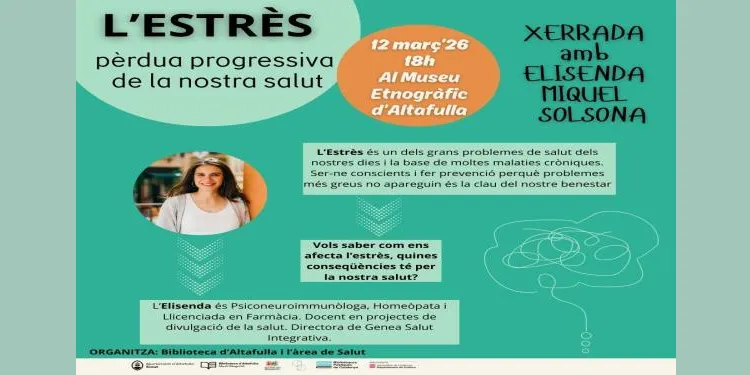 L’Era del Senyor acull aquest dijous a la tarda una xerrada sobre la gestió de l’estrès