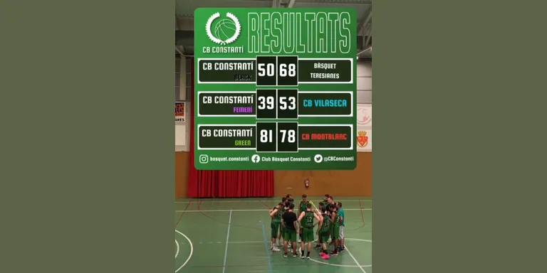 Els equips del CB Constantí inicien la competició amb sort diversa