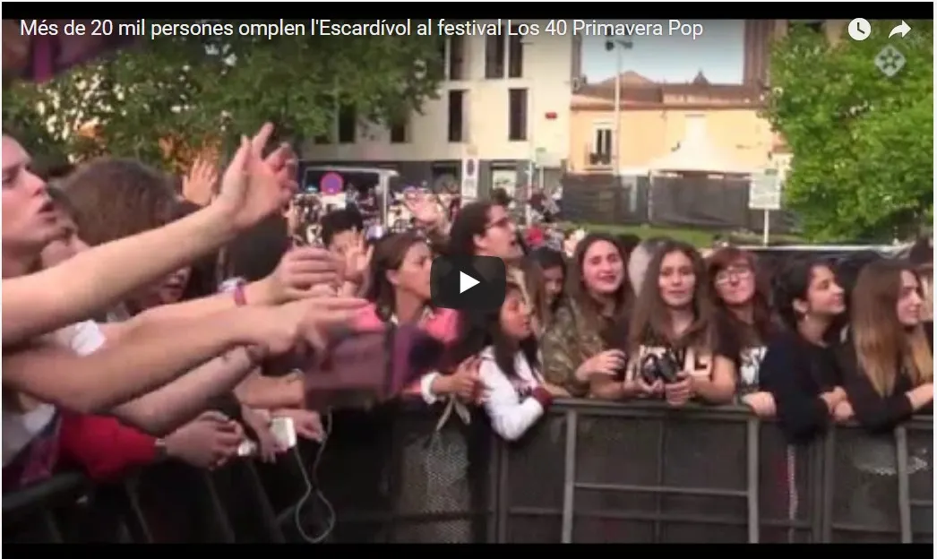 Més de 20 mil persones omplen l'Escardívol al festival Los 40 Primavera Pop