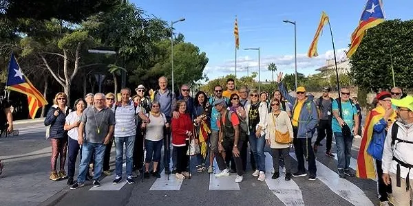 La ‘Marxa per la Llibertat’ transcorre per Altafulla amb milers de manifestants