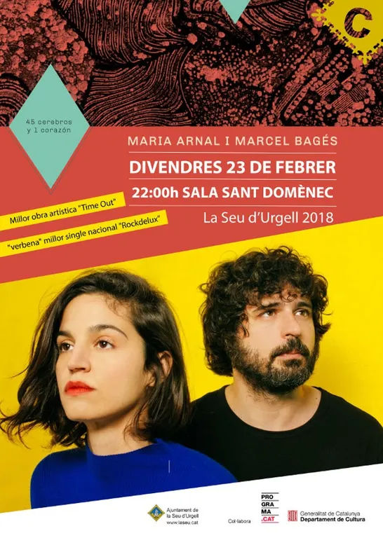 Maria Arnal i Marcel Bagés, en concert a la Seu