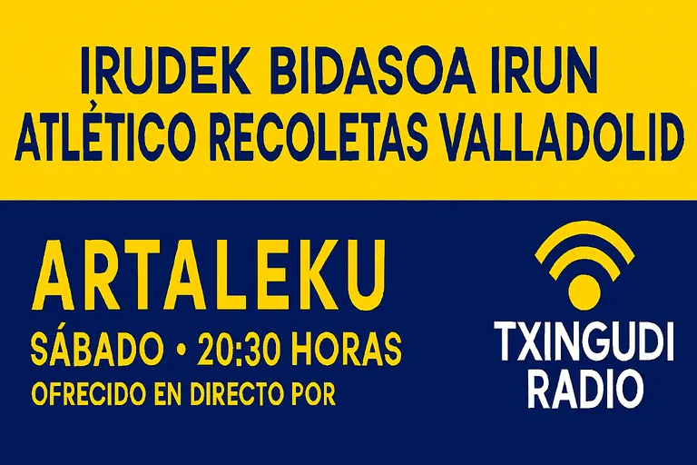 IRUDEK BIDASOA IRUN RECIBE HOY AL ATLÉTICO RECOLETAS VALLADOLID A LAS 20,30 EN ARTALEKU