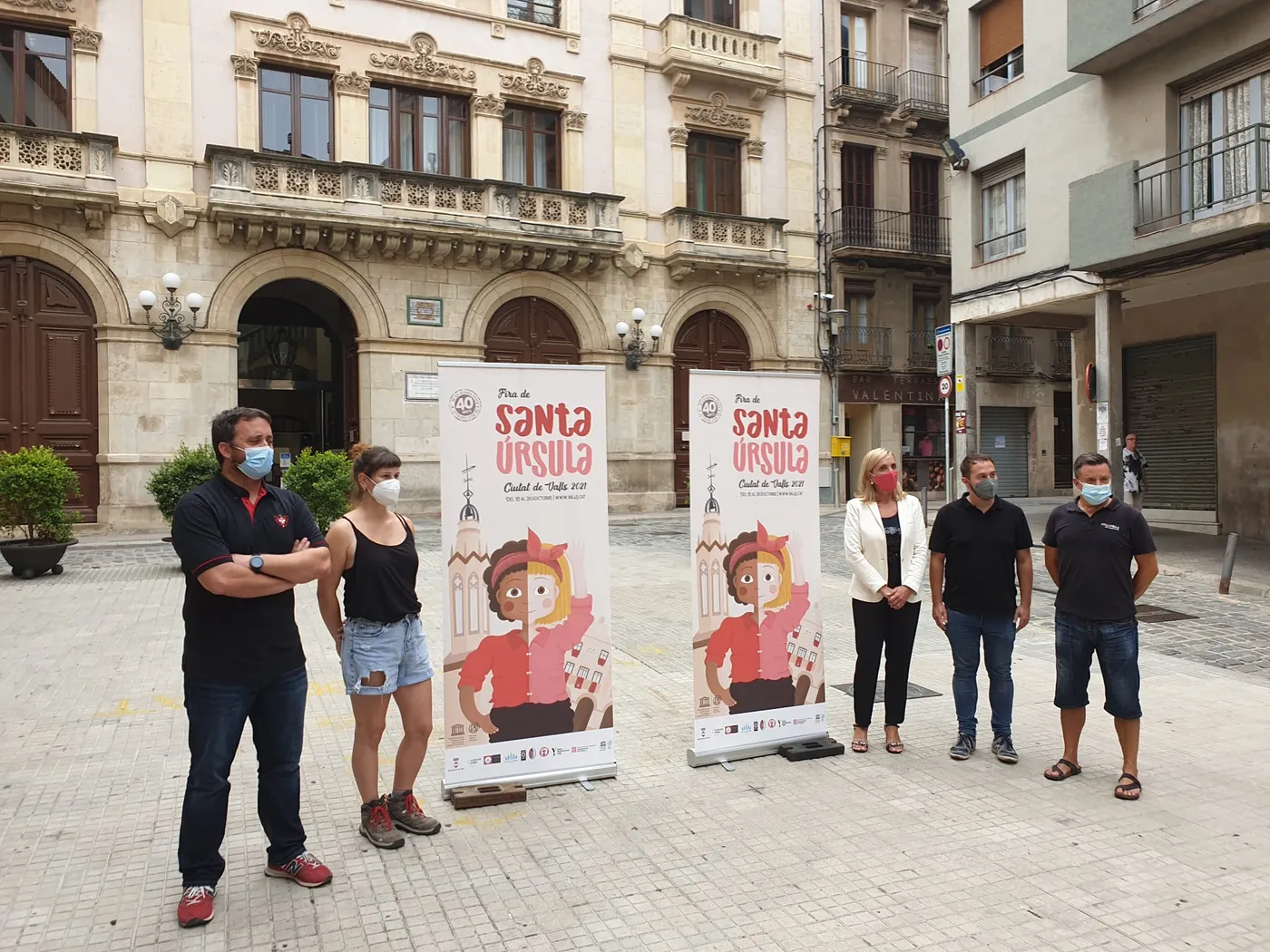 Homenatge a les colles de Valls en la imatge gràfica de Santa Úrsula