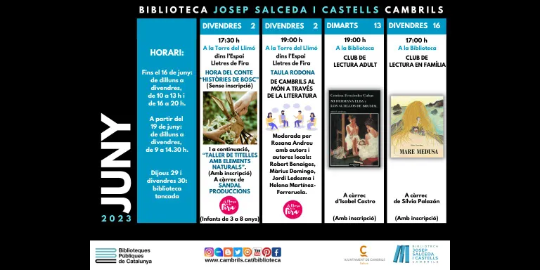 La Biblioteca col·laborarà amb la Fira organitzant activitats literàries a la Torre del Llimó