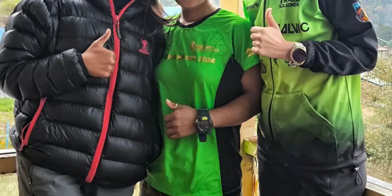 Laia Gilibets, de Trail Solsonès, tercera a l'Everest Trail Race 2024