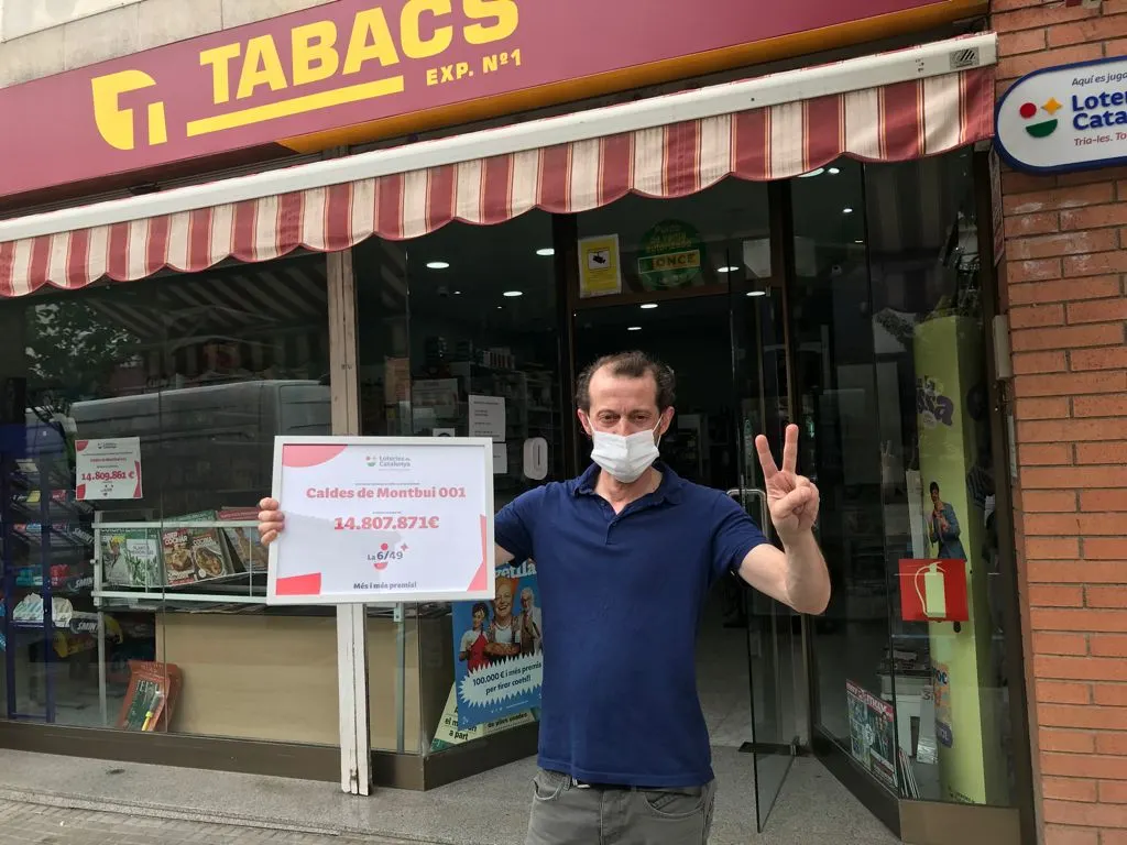 L’estanc de l’Avinguda Josep Fontcuberta de Caldes reparteix prop de 15 milions d’euros en una butlleta de la 6/49, el premi més gran de la història del sorteig