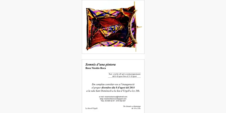 La Sala de Sant Domènec ofereix l'exposició 'Somnis d'una pintora', de Rosa Nicolás Roca