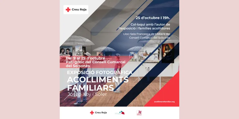 Creu Roja porta a Solsona una exposició fotogràfica sobre els acolliments familiars