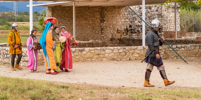 Centcelles acull la recreació de la cacera que es conserva a la seva cúpula