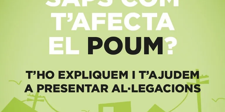 Jornada informativa sobre el POUM organitzada per ERC, AUP, ICV, VR i Podem