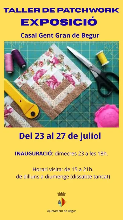 Begur inaugura l’exposició del primer taller de patchwork al Casal Gent Gran