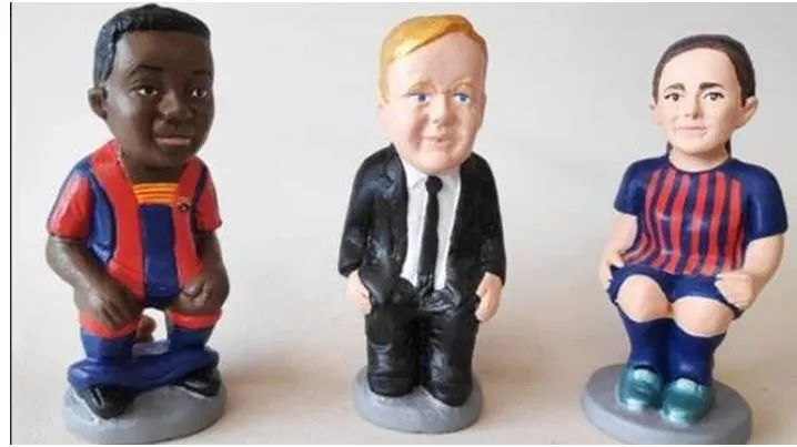 Ansu Fati, Koeman i Alexia Putellas ja tienen caganer