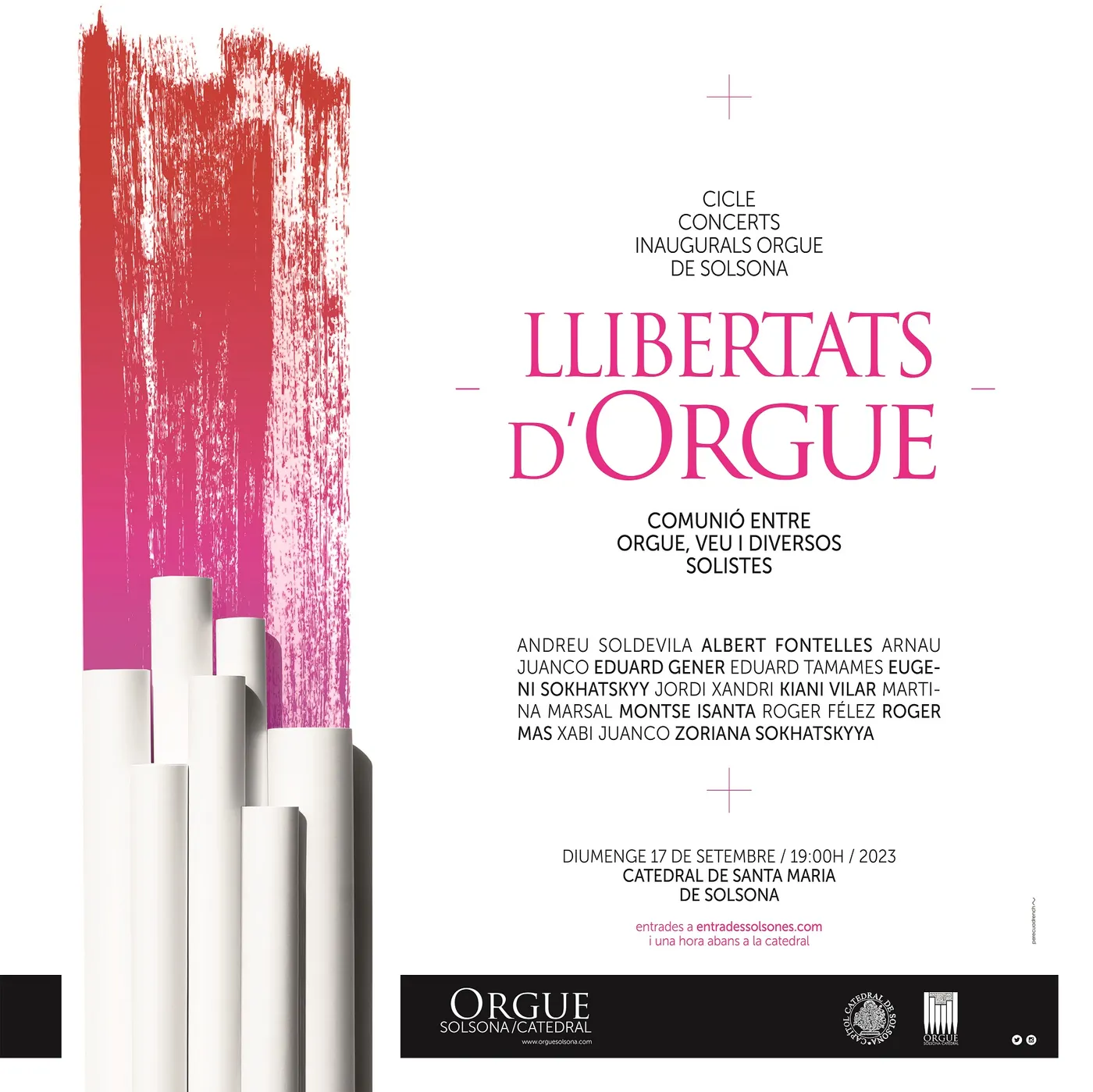 <strong>El concert "Llibertats d'orgue" tanca diumenge el Cicle inaugural de l'orgue de Solsona</strong>