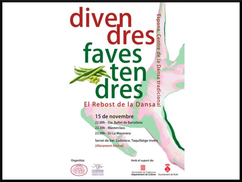 CARLOS RENEDO Director del Ballet de Barcelona Activitat 'Els Divendres, faves tendres'