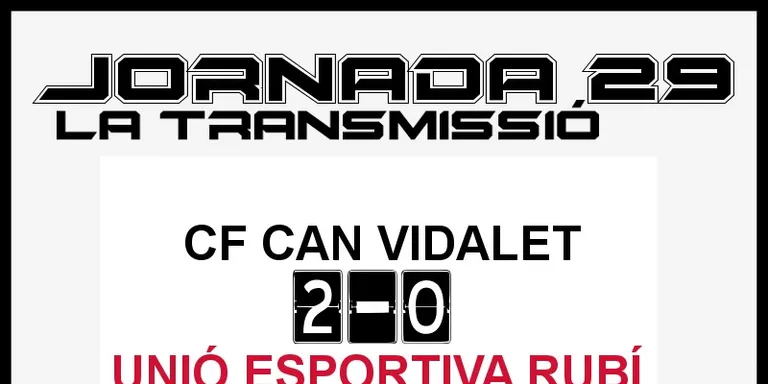 A PEU DE CAMP - JORNADA 29 - UE RUBÍ