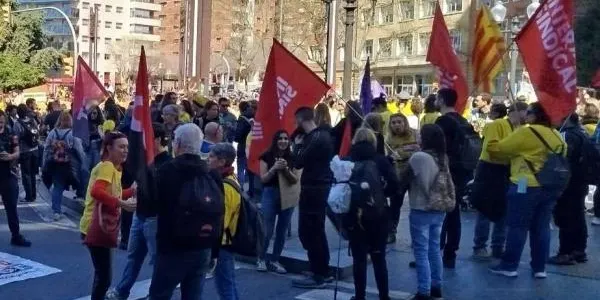 Els docents protesten de nou a Tarragona en el marc de la vaga educativa territorial