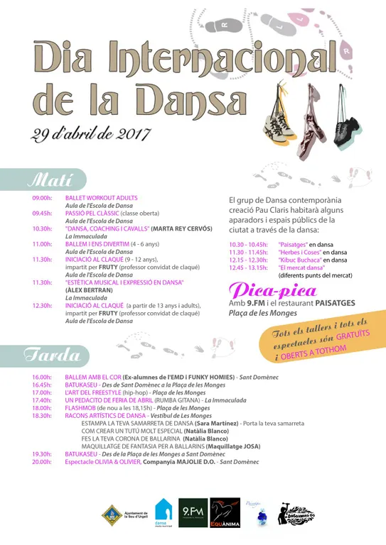 La Seu se suma al Dia Internacional de la Dansa amb una vintena d'activitats