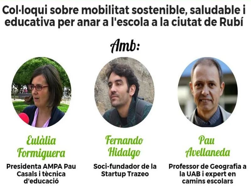 Rubí Espai Comú debatrà sobre mobilitat sostenible per anar a l’escola