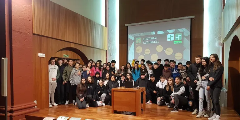 Els alumnes de l'Institut La Valira presenten l'aplicació 'Lost Way: Alt Urgell' sobre camins tradicionals de la comarca