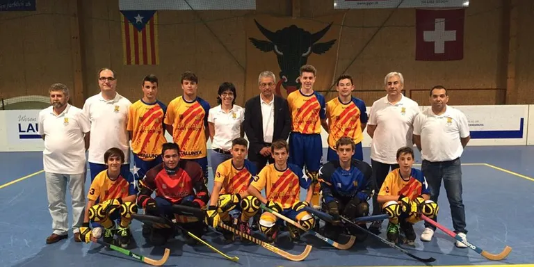 Jordi Pons Mendieta, porter del CHPA Cadí, a la selecció catalana d'hoquei sub15