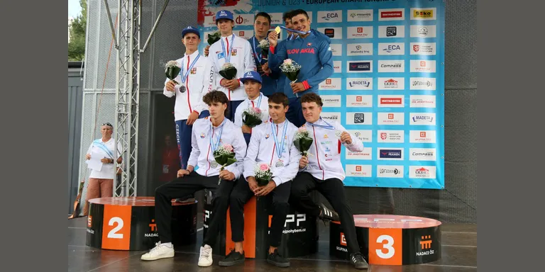 Medalla de plata de Marc Vicente en patrulles C1 a l'Europeu Júnior d'eslàlom