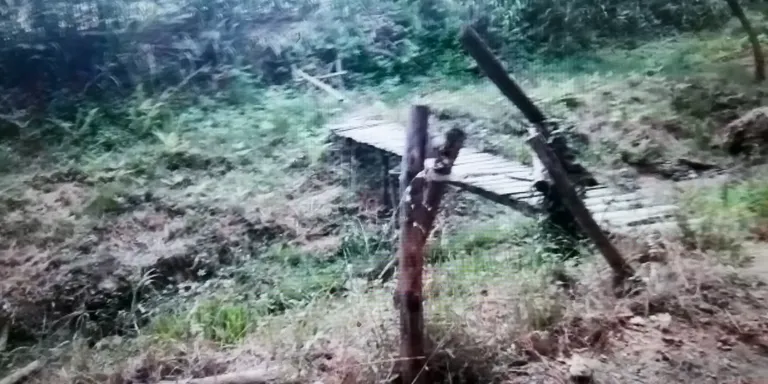 Han destruit la Passera de Cal Ros, a la Riera de Pineda