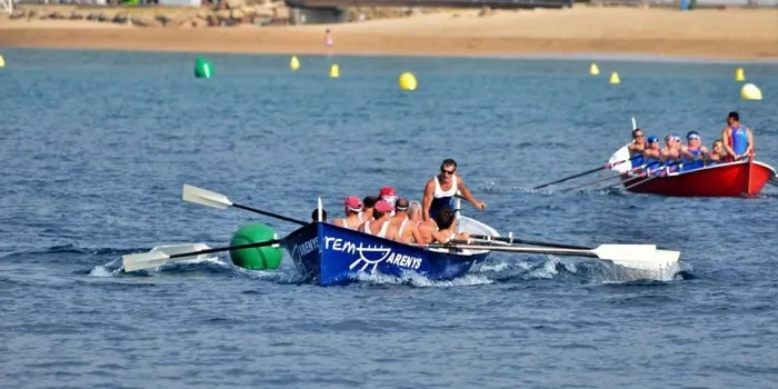 El Club de Rem d’Arenys de Mar encara la 5ª Regata de la Lliga Catalana de Llaguts