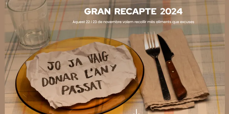 El Gran Recapte d'Aliments es celebrarà els pròxims 22 i 23 de novembre