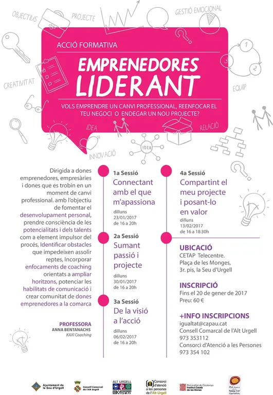 L'Ajuntament de la Seu organitza una acció formativa d'emprenedoria per a dones