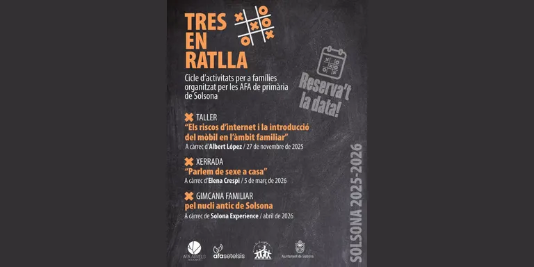 Torna el cicle d'activitats per a famílies promogut per les AFA de primària de Solsona