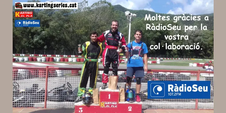 Kilian Esteban, guanyador de la prova de les Kàrting Series al Pla de Sant Tirs