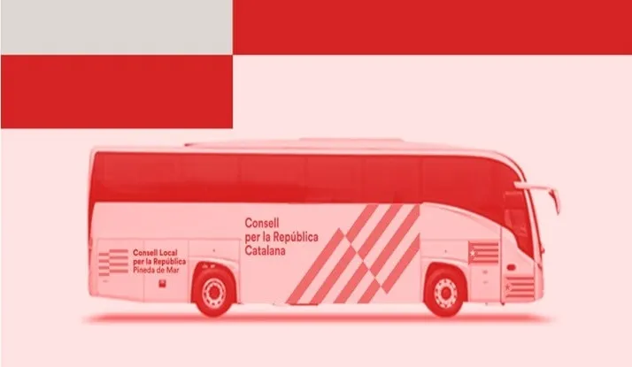 Autocars des de Pineda per anar a Barcelona a la manifestació de l'11 de Setembre