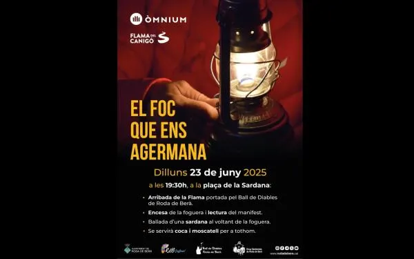 La Flama del Canigó és la protagonista de la revetlla de Sant Joan a Roda de Berà