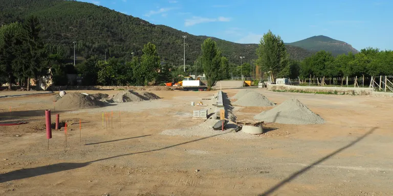 Avancen a bon ritme les obres per ampliar i reubicar l'aparcament d'autocaravanes de la Seu d'Urgell