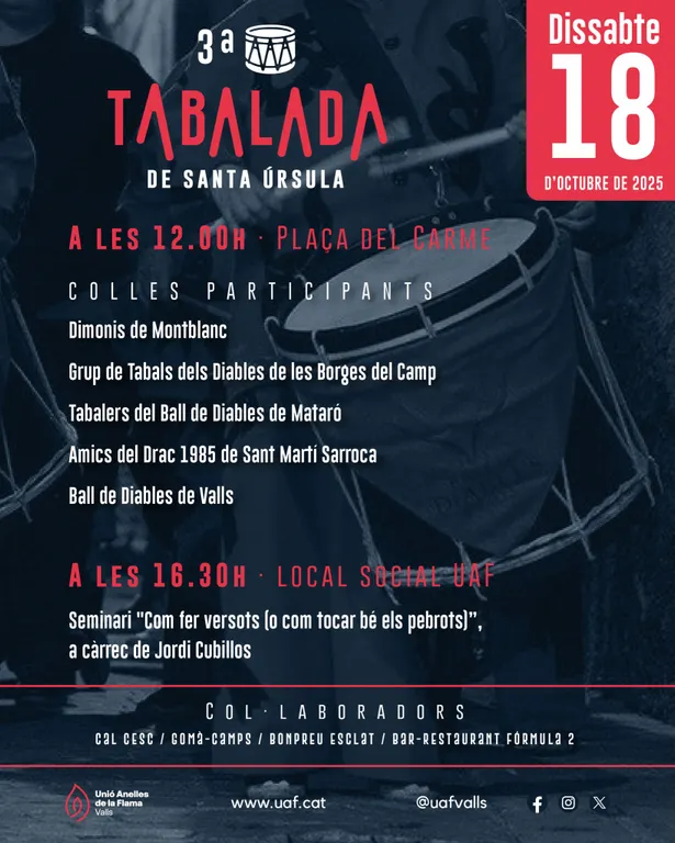 La Tabalada de Santa Úrsula arriba a la tercera edició