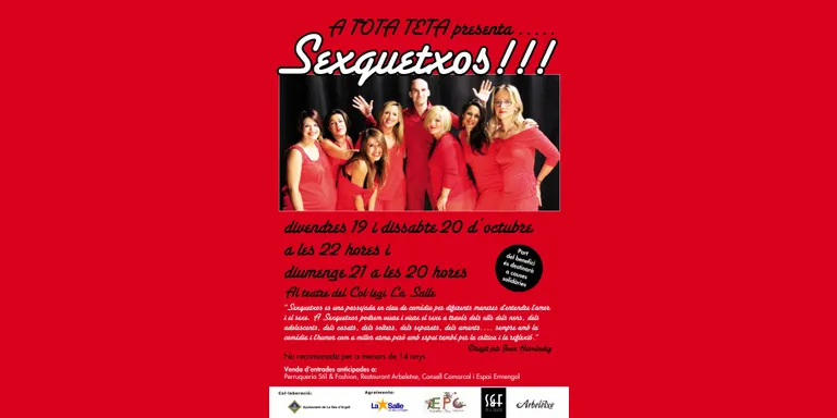 A Tota Teta presenta l'obra 'Sexquetxos'