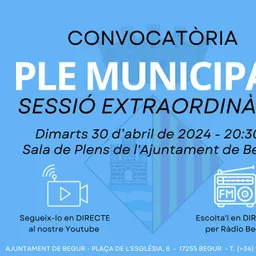 Ple municipal extraordinari de l'Ajuntament de Begur. 30 d'abril de 2024 - episode art