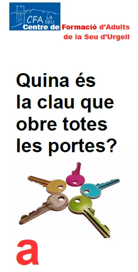El Centre de Formació d’Adults de la Seu d’Urgell obre la matrícula a nou alumnat