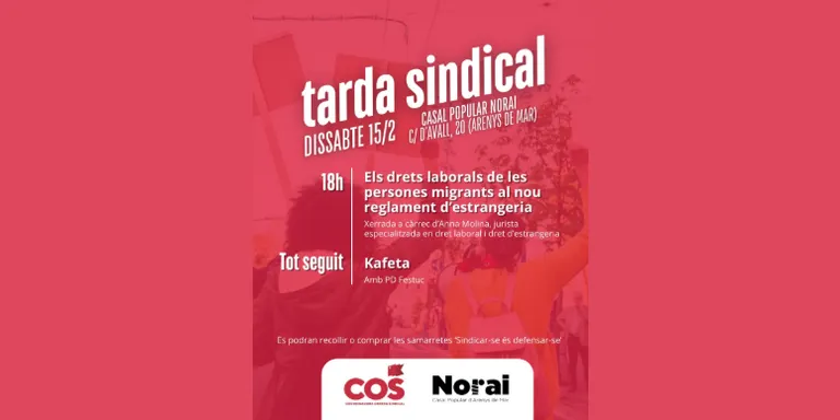 El Casal Norai acull una tarda sindical a càrrec de la Coordinadora Obrera Sindical del Maresme